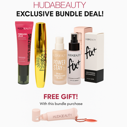 Huda Beauty 5-in-1 Ultimate Glam Bundle – Buy 3 Get 2 FREE Limited Offer