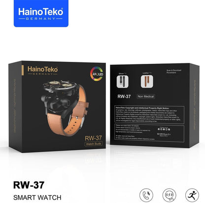 Haino Teko RW37  Smart Watch and Bluetooth Earbuds