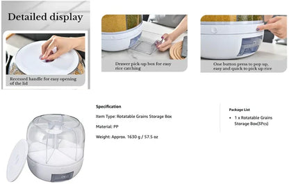 Grain Storage Container Dispenser