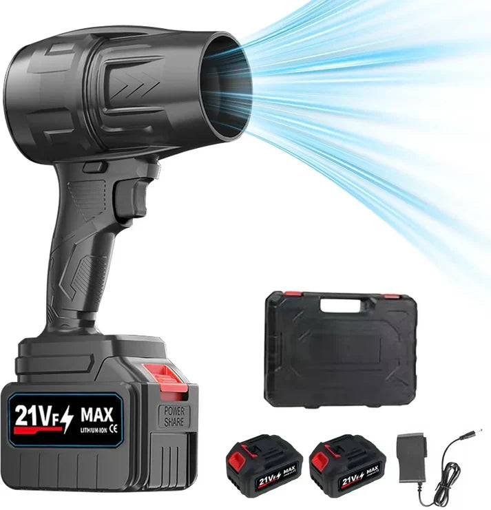 Jet Blower with Charger & 2 x Battery | Easy Cleaner for Car and Home